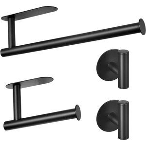 Tindbea Paper Towel Holder Under Kitchen Cabinet SUS304 - Self Adhesive Paper